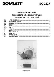 Rokasgrāmata Scarlett SC-1217 Virtuves svari