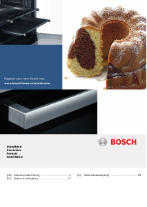 Mode d’emploi Bosch HCE744323 Cuisinière