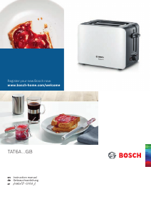 Manual Bosch TAT6A113GB Toaster