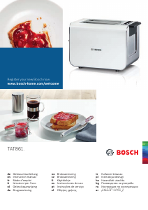 Manual de uso Bosch TAT8613 Tostador