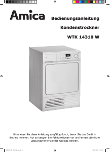 Bedienungsanleitung Amica WTK 14310 W Trockner