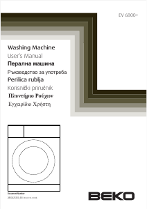Manual BEKO EV 6800+ Washing Machine