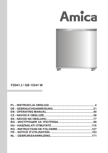 Manual Amica GB 15341 W Freezer