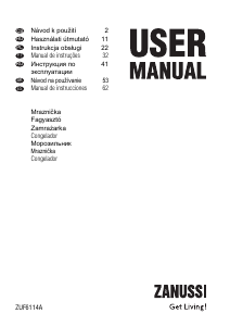 Manual Zanussi ZUF 6114 A Congelador