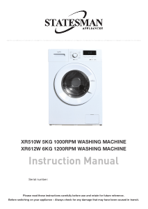 Handleiding Statesman XR510W Wasmachine