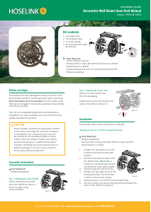 Manual Hoselink 3553 Garden Hose Reel