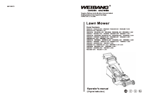 Manual Weibang WB455HC-3in1 Lawn Mower