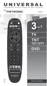 Manual Metronic 495386 Zap 3 Remote Control