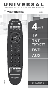 Manual Metronic 495391 Zap 4 Remote Control