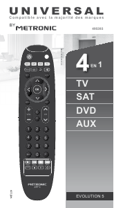 Manual Metronic 495393 Zap 4 Remote Control