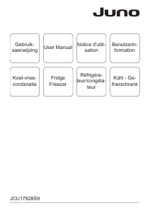 Handleiding Juno JCU17828S9 Koel-vries combinatie