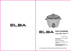 Manual Elba ERC-1066T(SV) Rice Cooker