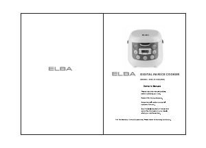 Manual Elba ERC-E1060(WH) Rice Cooker