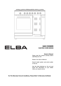 Handleiding Elba EGC-C9784E(SS) Fornuis