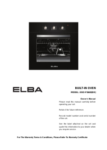 Handleiding Elba EBO-F5660(BK) Oven