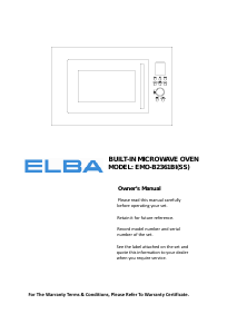 Manual Elba EMO-B2361BI(SS) Oven