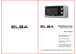 Manual Elba EMO-F2074(SV) Microwave