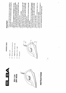 Manual Elba EDI-1124 Iron