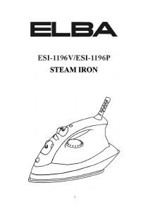 Manual Elba ESI-1196V Iron