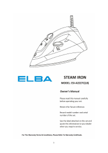 Manual Elba ESI-A2227C(LB) Iron