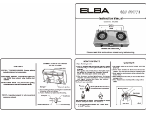 Handleiding Elba 8125SS Kookplaat