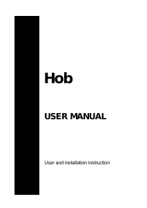 Manual Elba EBH-6630 Hob