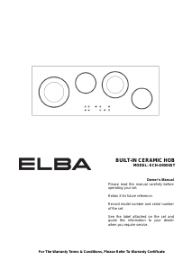 Handleiding Elba ECH-A9004ST Kookplaat