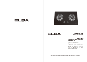 Manual Elba EGH-F8582G(BK) Hob