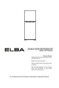 Manual Elba ULTIMO ER-G3529(SV) Fridge-Freezer