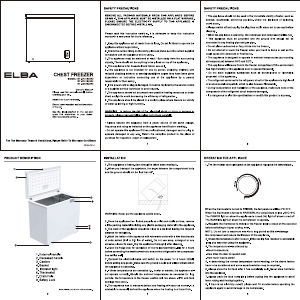 Manual Elba ARTICO EF-E2620(GR) Freezer