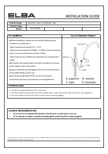 Manual Elba ETC-E2700 Faucet