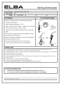 Manual Elba ETM-E3680P Faucet