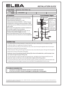 Manual Elba ETM-E3690P Faucet