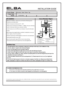 Manual Elba ETM-E3921 Faucet