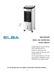 Manual Elba EAC-G6570RC(WH) Air Conditioner