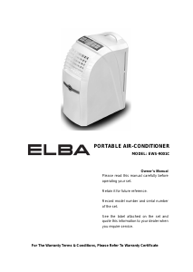 Manual Elba EWS-9001C Air Conditioner