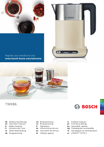 Bruksanvisning Bosch TWK8619P Vattenkokare