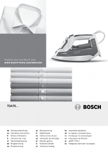 Manual Bosch TDA752422V Fier de călcat