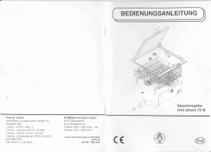 Bedienungsanleitung Eudora mini pharm 75 M Geschirrspüler