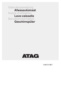 Mode d’emploi ATAG VA61313KT Lave-vaisselle