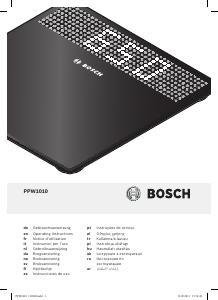 Mode d’emploi Bosch PPW1010 AxxenceCrystal Pèse-personne