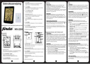 Mode d’emploi Alecto WS-2200 Station météo