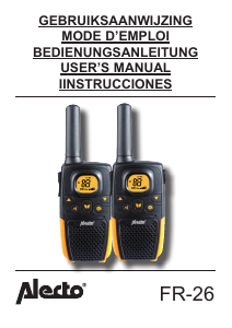 Bedienungsanleitung Alecto FR-26 Walkie-talkie