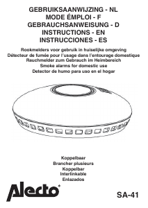 Mode d’emploi Alecto SA-41 Détecteur de fumée