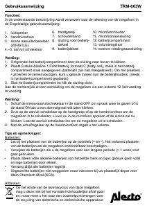 Bedienungsanleitung Alecto TRM-663W Sprachrohr