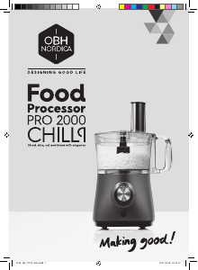 Käyttöohje OBH Nordica 6798 Pro 2000 Chilli Keittiön monitoimikone