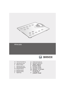 Bruksanvisning Bosch PPW2250 AxxenceClassic Vekt