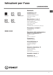 Manuale Indesit IWUD 41051 C ECO EU Lavatrice