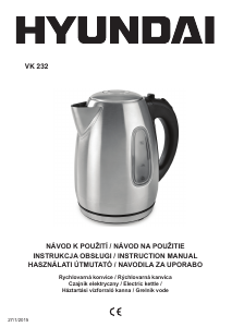 Manual Hyundai VK 232 Kettle