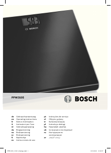 Manual Bosch PPW3105 AxxenceEasy Balança